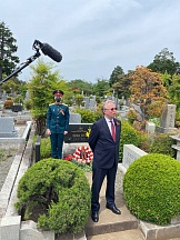Wreath-laying ceremony at the tomb of Hero of the Soviet Union Richard Sorge Wreath-laying ceremony at the tomb of Hero of the Soviet Union Richard Sorge